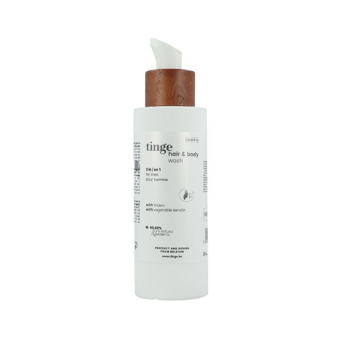 tinge hair & body wash tinge hair & body wash bottle on a white background