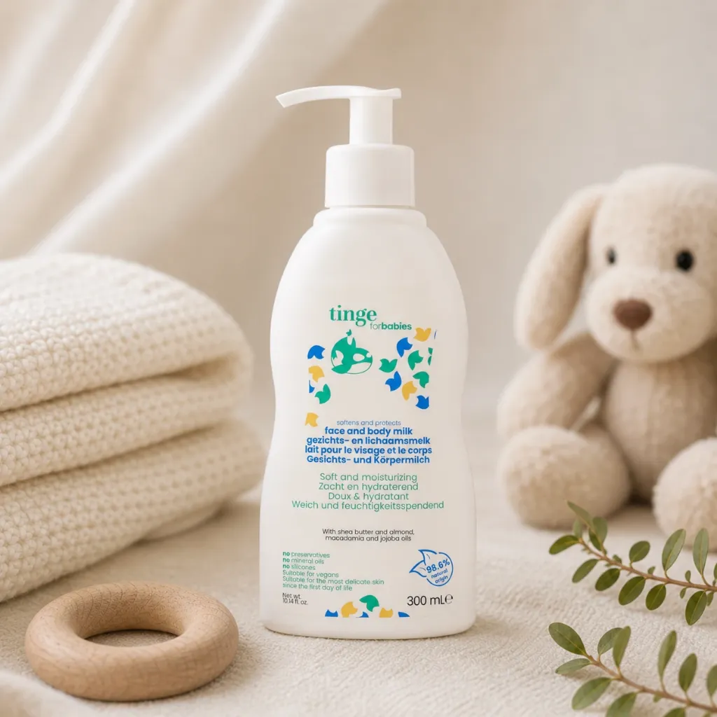 Tinge Face&Body Milk For Babies_ AI sfeerbeeld.webp
