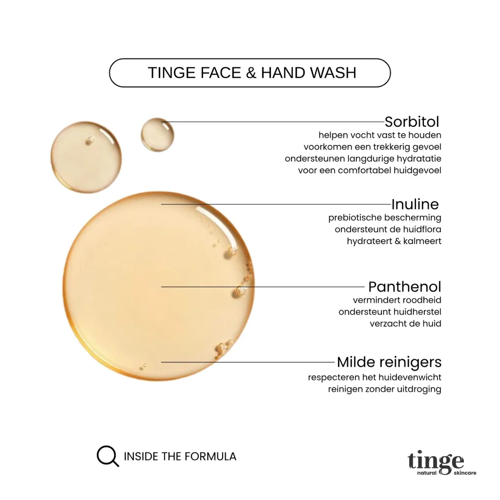 Tinge Face and hand wash 200ml