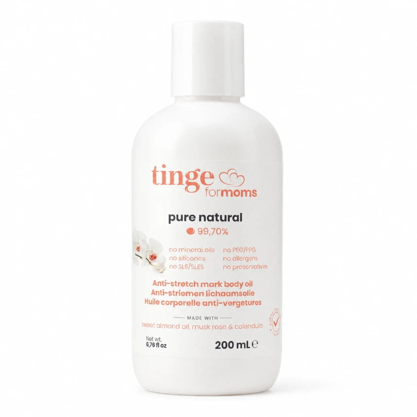 Tinge Huile corporelle anti-vergetures maman 200ml