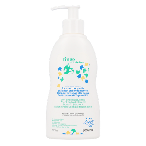 Tinge Baby Gezichts- en lichaamsmelk 300ml