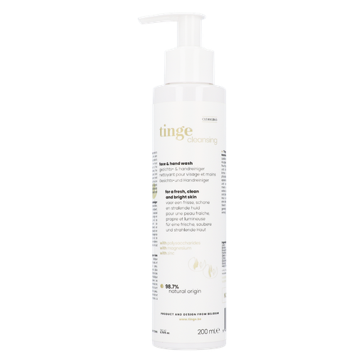 Tinge Nettoyant visage et mains 200ml 