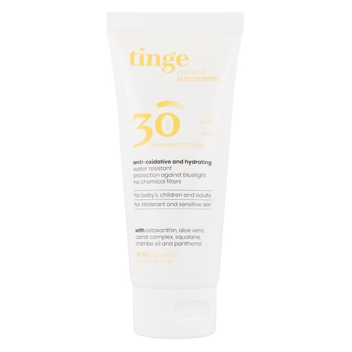 Tinge mineral sunscreen SPF30 100mL